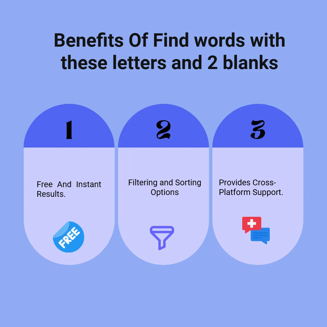 Benefits of Words With Letters and Two Blanks