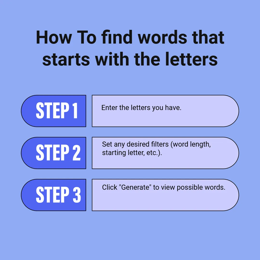  how to find words that starts with the letters