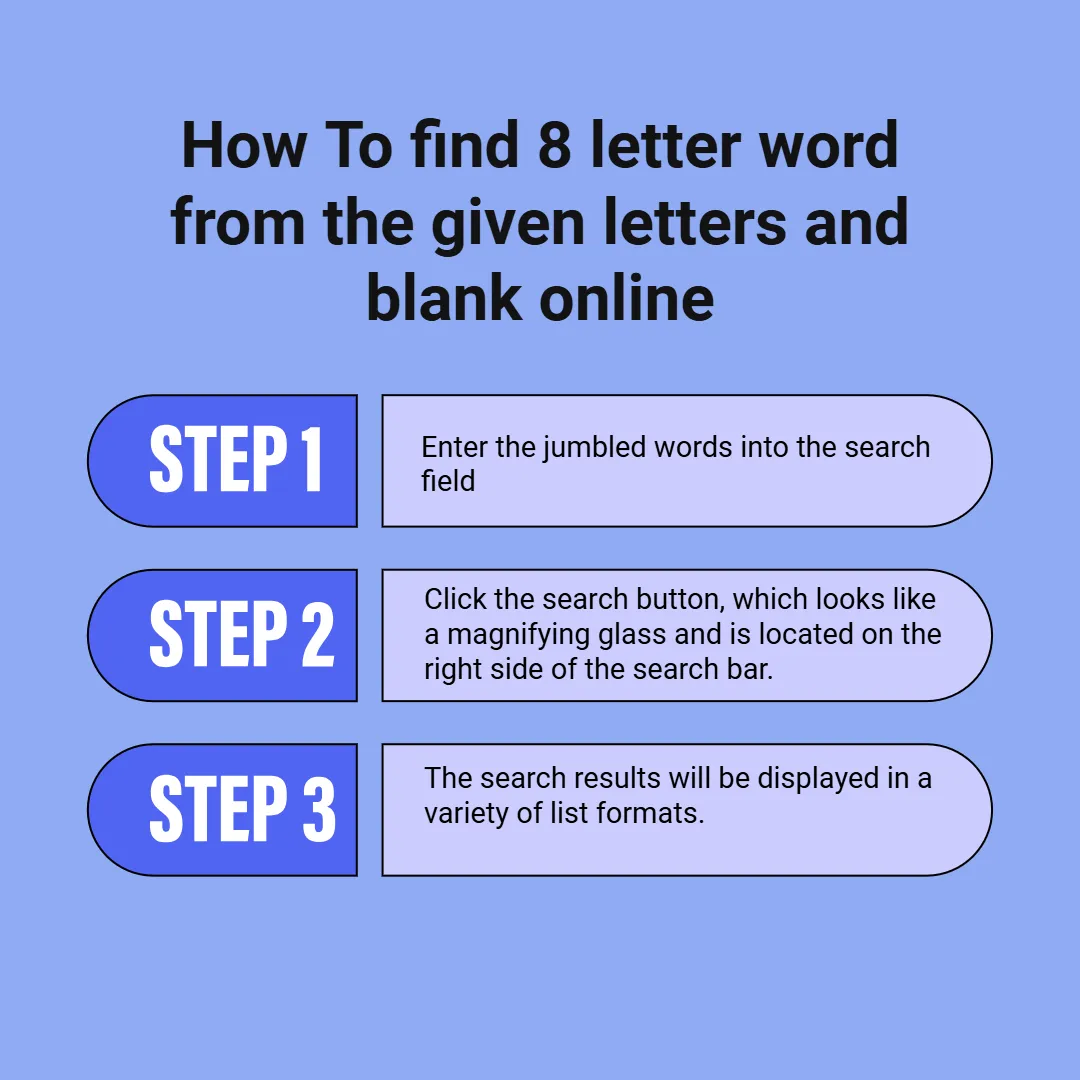 how to use 8 letter words with these letters and a blank free​