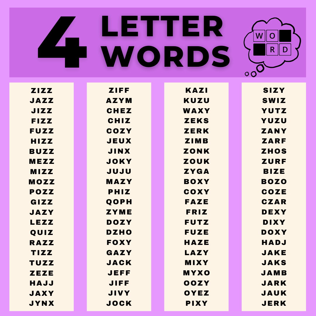 4 letter words