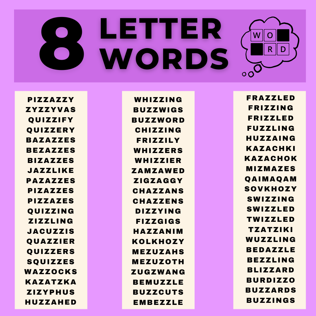 Eight letter words