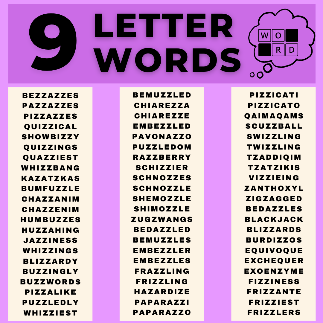 9 letter words