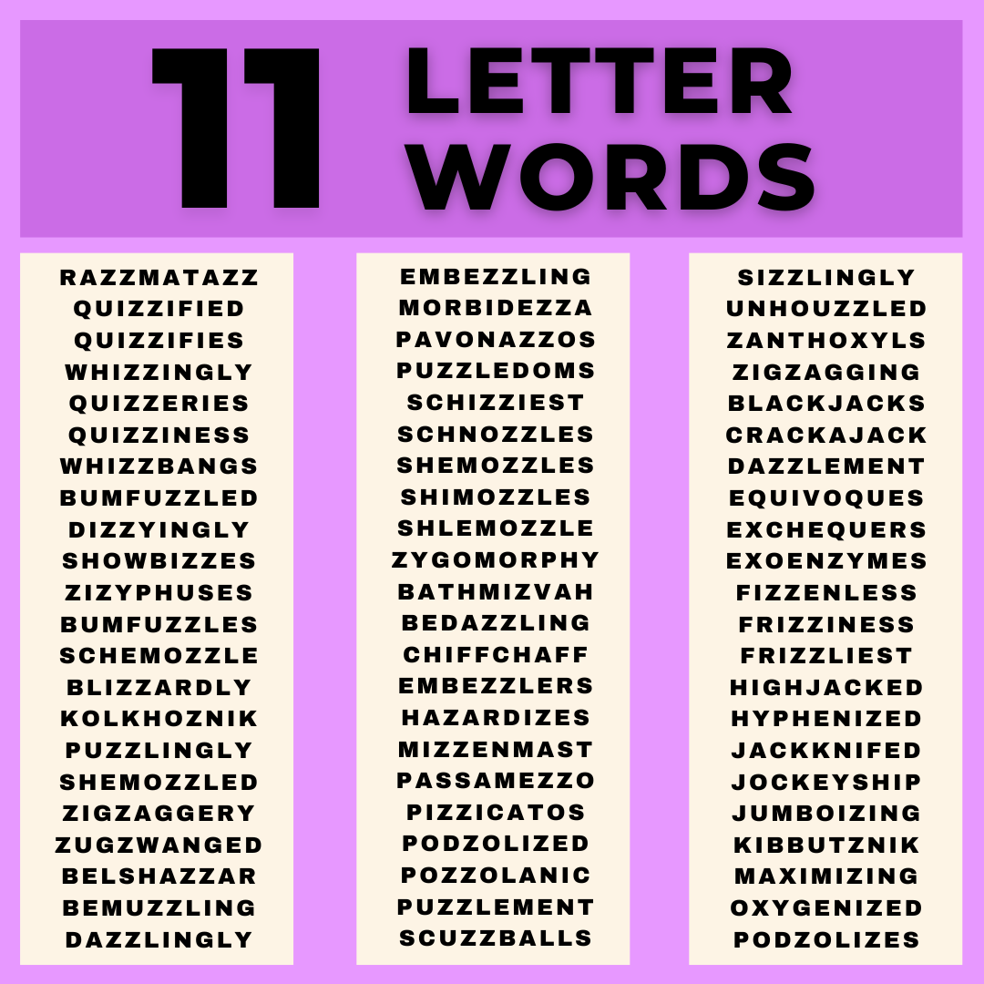 11 letter words