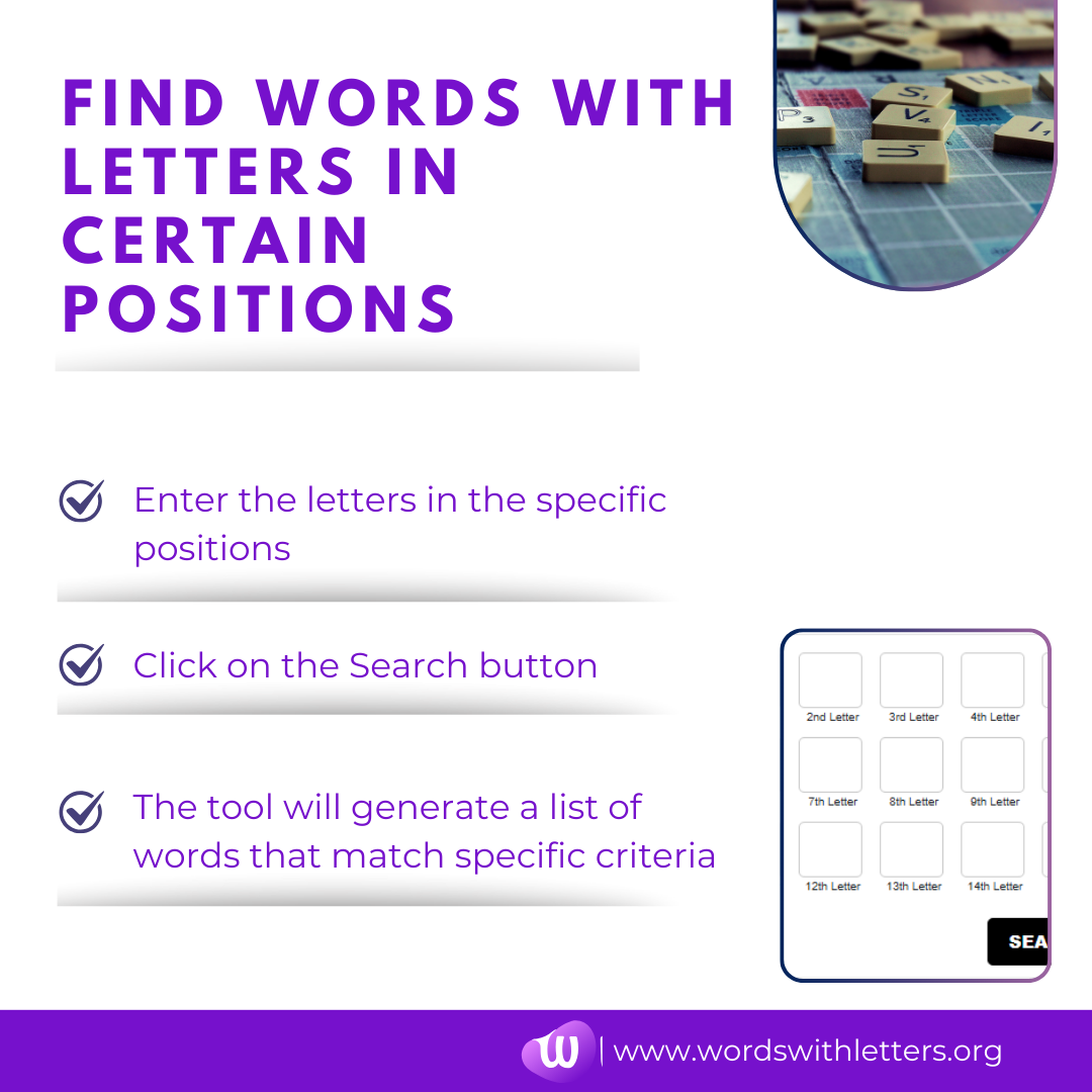 Find Words with Letters in Certain Positions.